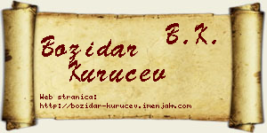 Božidar Kuručev vizit kartica